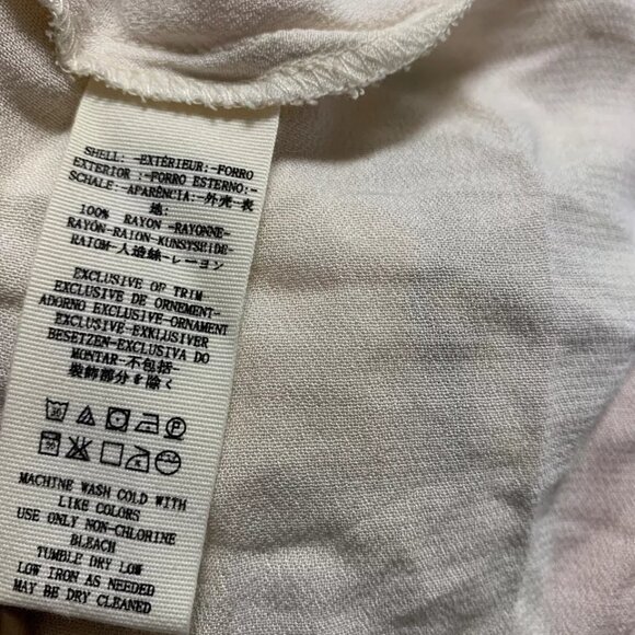 FREE PEOPLE Field Of Butterflies Tunic Top Size Medium Boho Chic Hi-Low - Picture 11 of 13